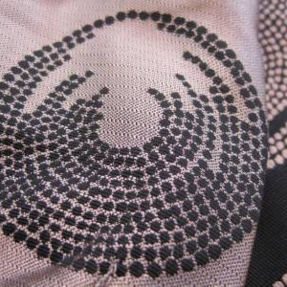 BCBG MaxAzria Silk Kori Kimono Belted Jacket Black and Rose Size Medium - Picture 11 of 14